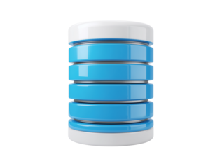  Server Database  Icon 3D isolated on transparent background, Clipart png