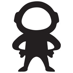 astronaut icon element vector design