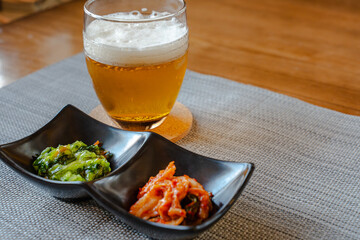 Beer with side dishes / 晩酌とおつまみ