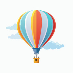 Obraz premium Colorful Hot Air Balloon Illustration