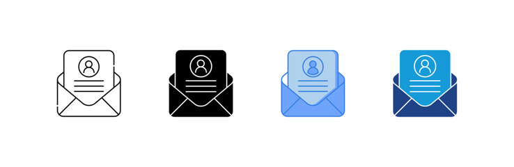 Client icon set multiple style collection