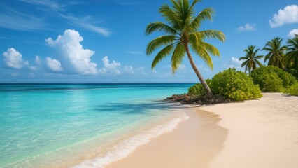 Obraz premium Tropical paradise beach scene