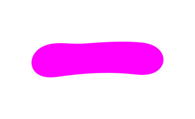 Magenta abstract blob brush stroke shape isolated modern design element for highlights stickers posters and graphic decoration