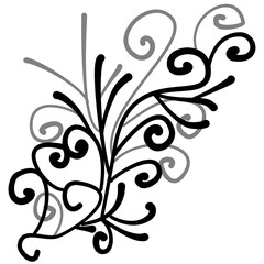 abstract floral ornamental