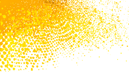 dotted yellow pattern abstract isolated on white background, HD realistic