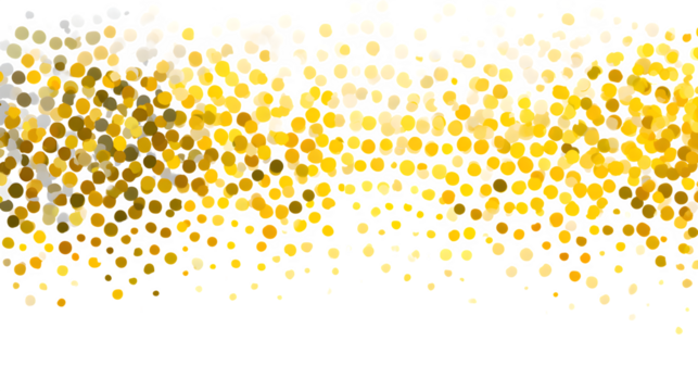 dotted yellow pattern abstract isolated on white background, HD realistic - Powered by Adobe