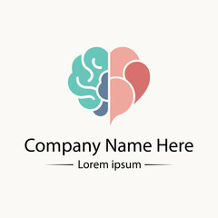 Modern  and simple Mental Health Logo Design