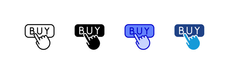 Buy icon set multiple style collection.