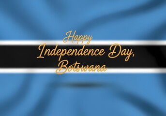Celebration of Botswana independence day with patriotic flag imagery for national holiday design