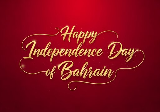 Bahrain independence day celebration design for festive greetings and national holidays - Powered by Adobe