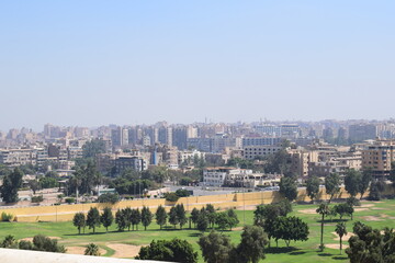 View from the pyramids in egipt