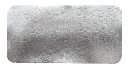 A piece of crumpled silver foil on a white background. Isolate foil