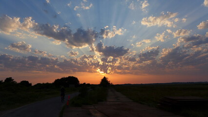 Abendrot und Sonnenuntergang auf Fanø © ossieye