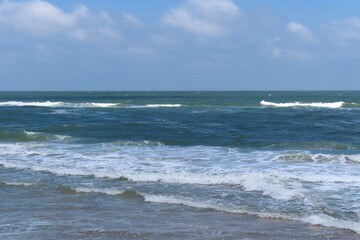 Beautiful ocean view at Atlantic coast of North Florida