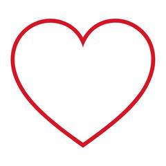 Thin Outline Love Icon