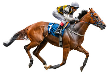  horse racing isolated on a transparent background.PNG