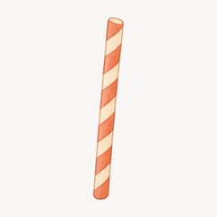 Striped candy cane illustration.