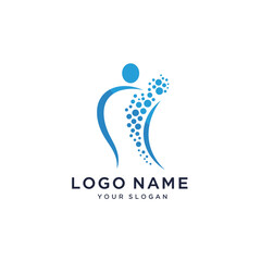 Spa, Body massage logo vector illustration