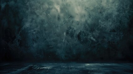 Dark Textured Background with Moody Atmosphere: Deep Blues & Grays, Rough Icy Surface for Graphic Design and Web Backgrounds. Mysterious Edgy Feel.