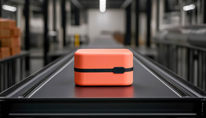 food safety packaging handling. AI-driven logistics platform tracking handling compliance metrics during food packaging operations