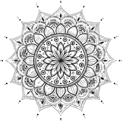 ornamental round lace pattern