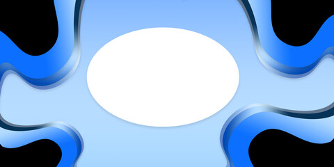 Illustration of a curved wave pattern in blue gradient