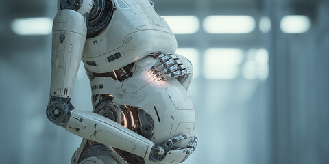 Pregnant robot holding belly: artificial intelligence and motherhood