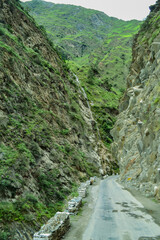 Beautiful Green Landscape View of Manimahesh Yatra, Chamba, Bharmour, Himachal Pradesh, India