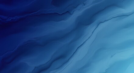 Obraz premium Gradient Blue Abstract Texture Background - Smooth Waves of Deep Blue and Teal for a Serene and Modern Design Aesthetic