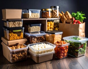 Organized Pantry Food Storage.