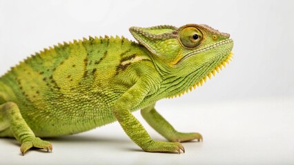 Fototapeta premium Jackson’s Chameleon on studio background