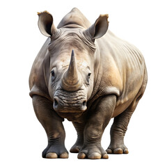 Fototapeta premium rhinoceros isolated on white background
