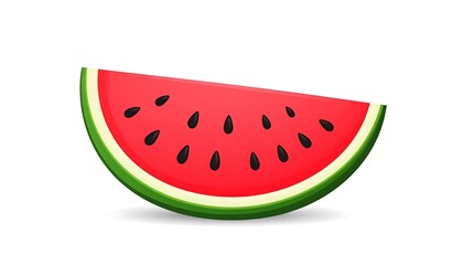 Juicy Watermelon Slice with Summer Fruit. (21)