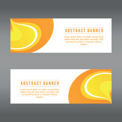horizontal abstract web banner design template background gradients color. Suitable for web ads. Vector illustration