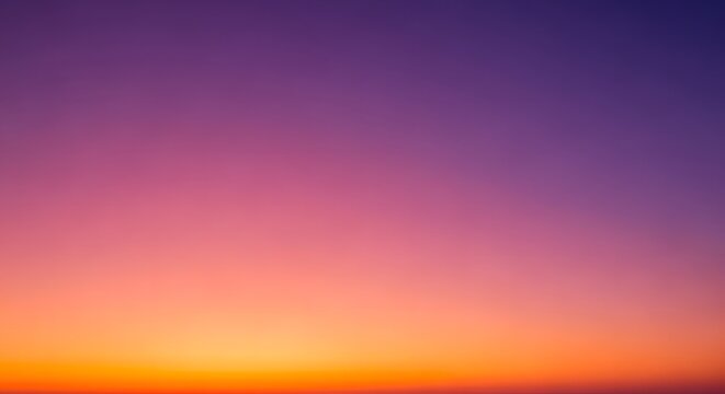 Pixelated sunset sky gradient of vibrant orange pink and purple hues