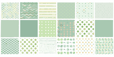 set of four seamless patterns