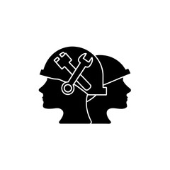creative details Outline labor day icon vector illustration.