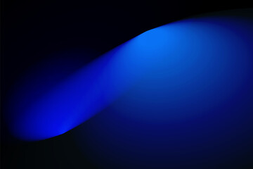 Dynamic blue spotlight beam on dark background abstract light effect glowing art