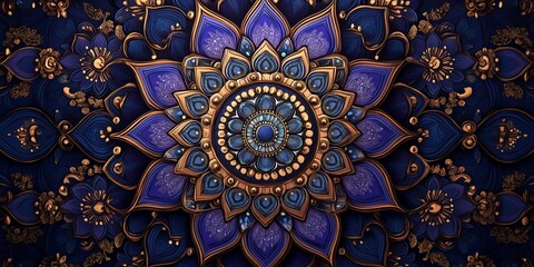 Modern mandala style abstract clean simple background design spiritual geometric pattern meditation harmony balance advertisement mock up ai generated art