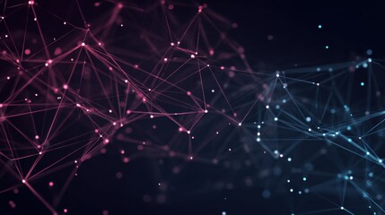 glowing network connections abstract art
