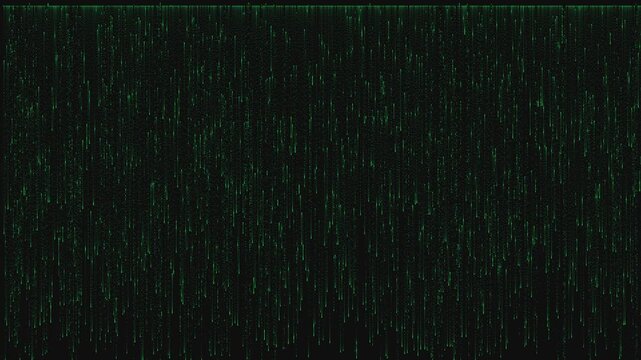 Looping Matrix style Cyrillic alphabet code rain effect. lightness to separate from the background