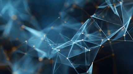 glowing blue network connections