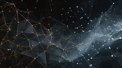 glowing network abstract background
