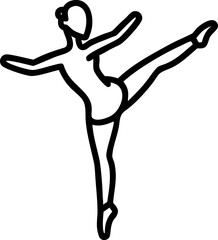 Ballet dancer in a graceful pose