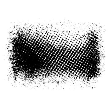 Black halftone grunge texture vector background for graphic design and web design projects use 100x100