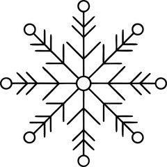 Snowflake icon Vector illustration.