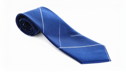 "Formal men’s tie with stripes, isolated on white background, business accessory"
