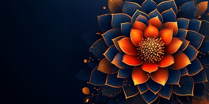 Harmony mandala style abstract clean simple background design spiritual geometric pattern meditation balance advertisement mock up ai generated art