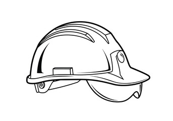 Construction worker helmet with visor