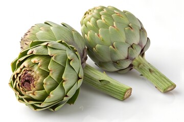 Fototapeta premium artichokes isolated on white
